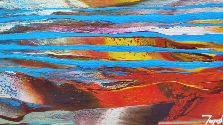 Original Abstract Expressionism Abstract Painting by Jacob Jugashvili
