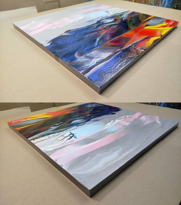 Original Abstract Landscape Painting by Jacob Jugashvili