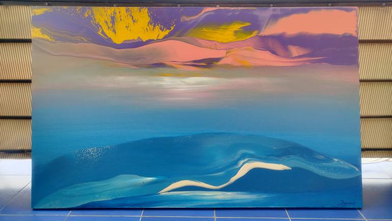 Original Abstract Expressionism Nature Painting by Jacob Jugashvili
