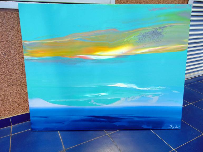 Original Surrealism Seascape Painting by Jacob Jugashvili