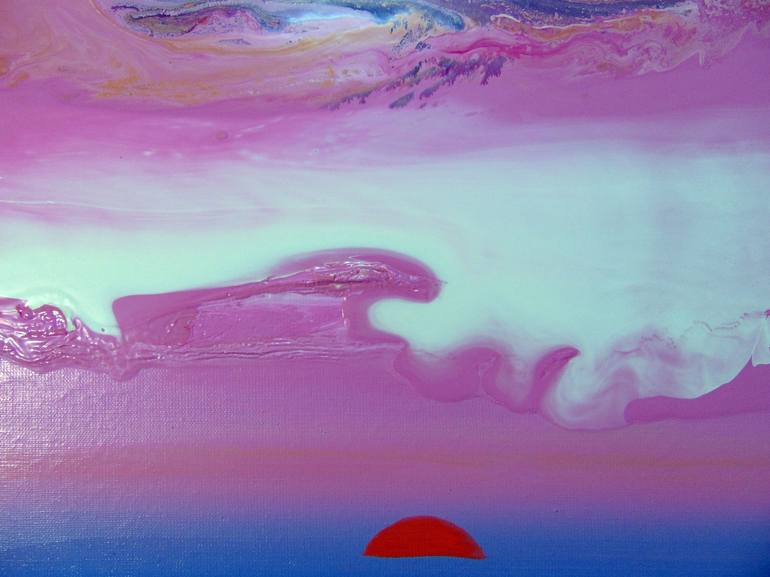 Original Abstract Landscape Painting by Jacob Jugashvili