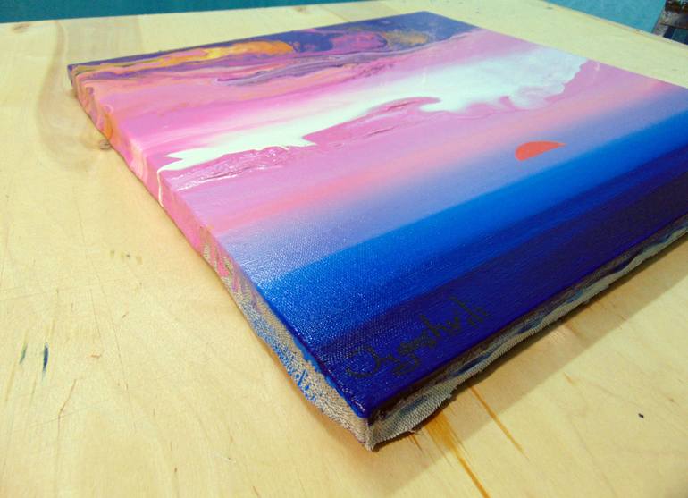 Original Abstract Landscape Painting by Jacob Jugashvili