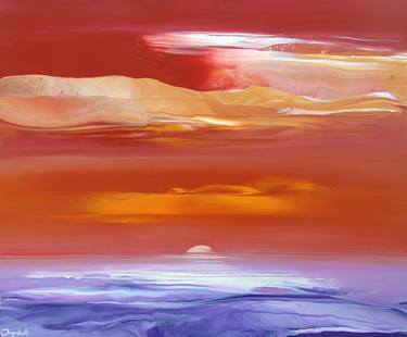 Original Abstract Seascape Paintings by Jacob Jugashvili