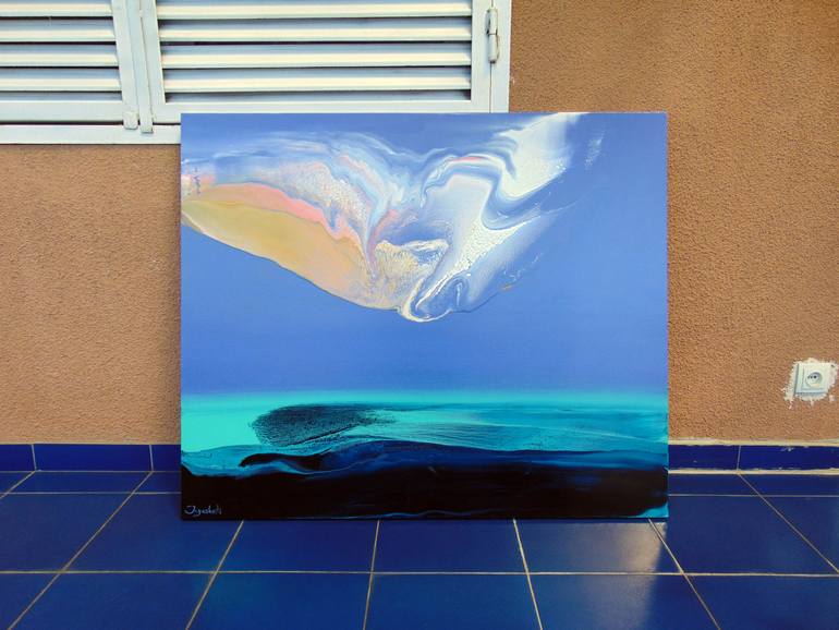 Original Abstract Landscape Painting by Jacob Jugashvili