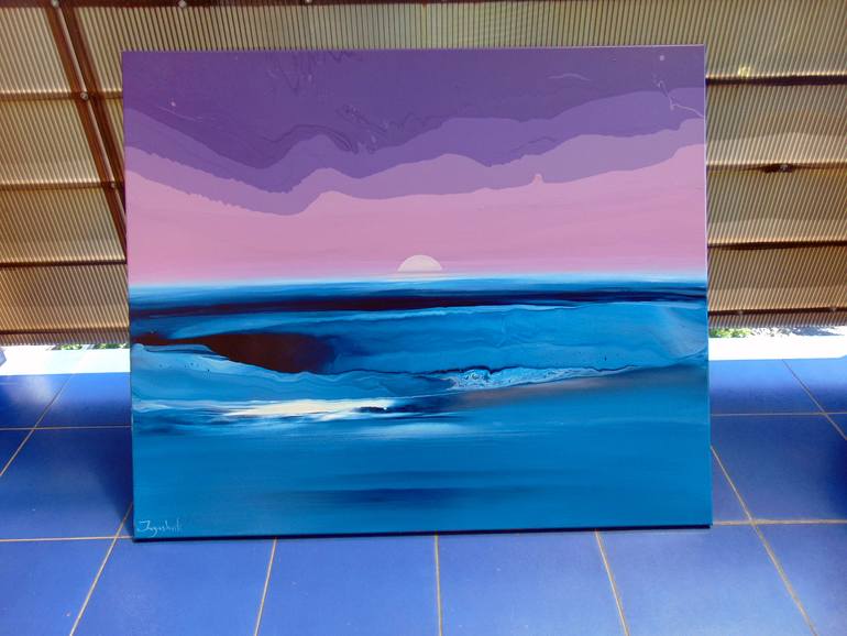 Original Abstract Seascape Painting by Jacob Jugashvili