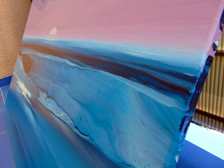 Original Abstract Seascape Painting by Jacob Jugashvili