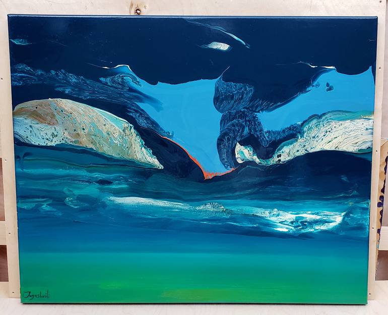 Original Abstract Painting by Jacob Jugashvili