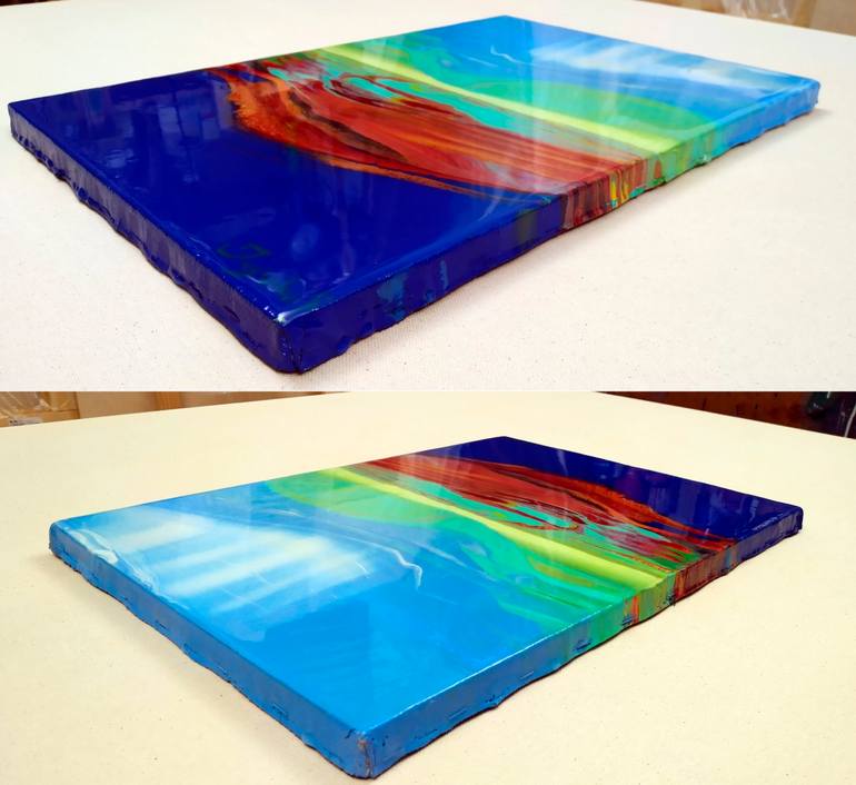 Original Abstract Seascape Painting by Jacob Jugashvili