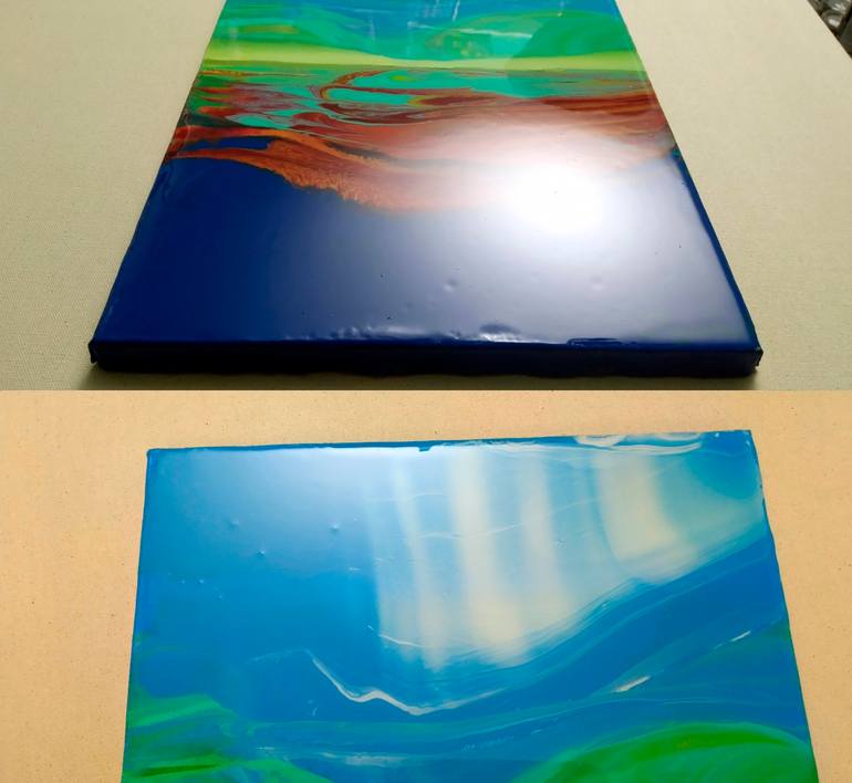 Original Abstract Seascape Painting by Jacob Jugashvili