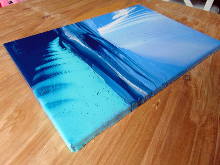 Original Abstract Outer Space Painting by Jacob Jugashvili