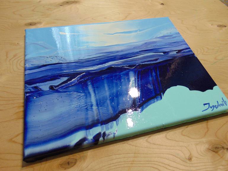 Original Abstract Seascape Painting by Jacob Jugashvili