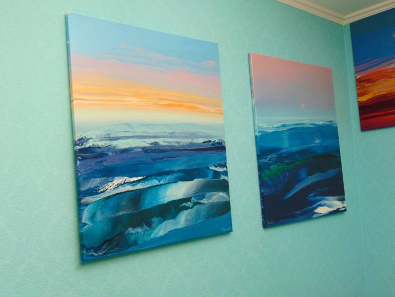 Original Abstract Landscape Painting by Jacob Jugashvili