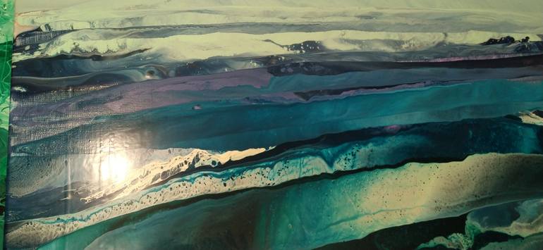 Original Abstract Landscape Painting by Jacob Jugashvili