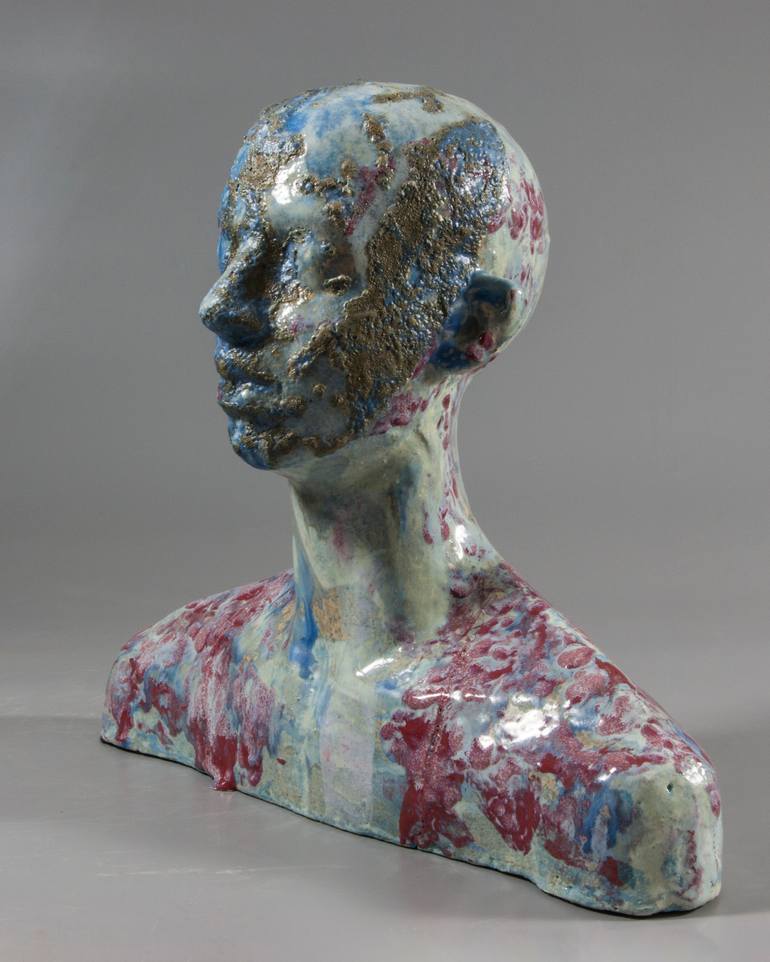 Original Abstract Expressionism People Sculpture by Nadiia Otriazha Fedir Bushmanov