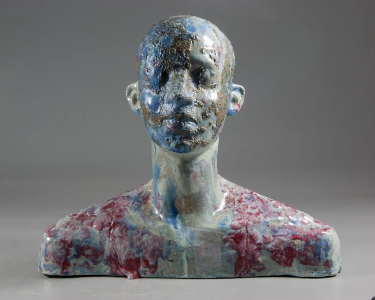 Original Abstract Expressionism People Sculpture by Nadiia Otriazha Fedir Bushmanov