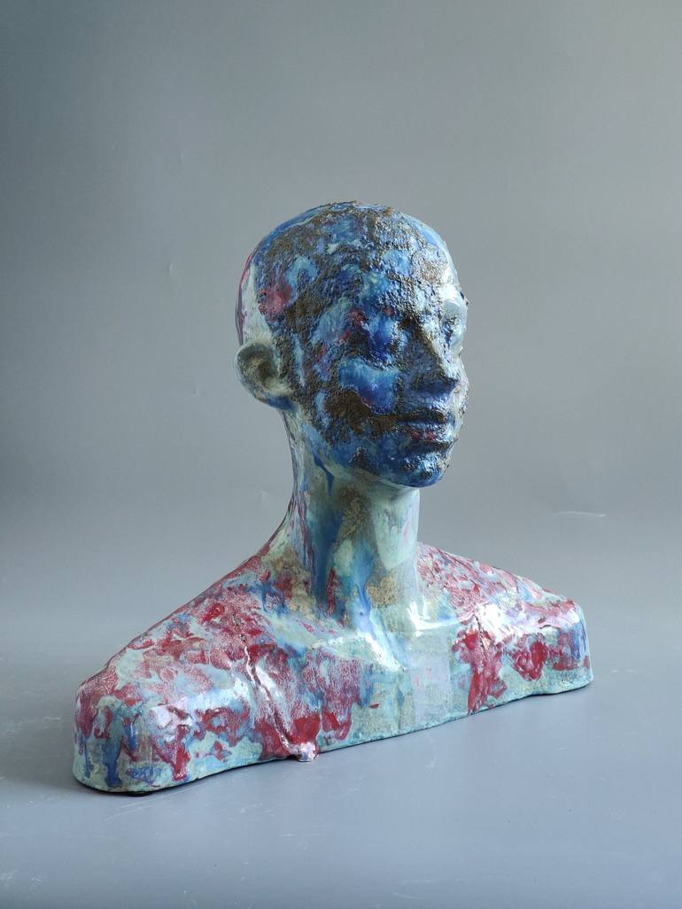 Original People Sculpture by Nadiia Otriazha Fedir Bushmanov