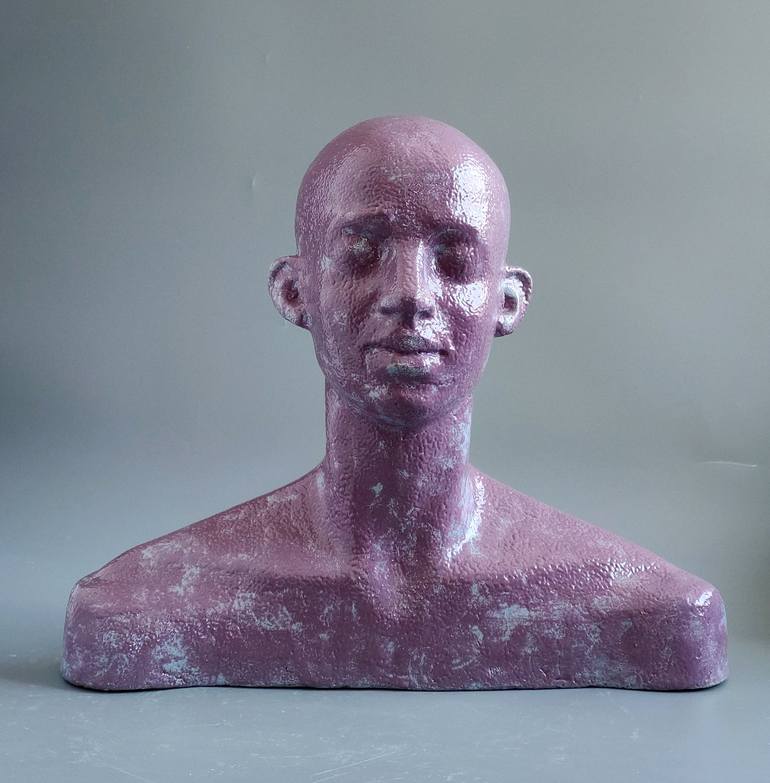 Original Figurative People Sculpture by Nadiia Otriazha Fedir Bushmanov