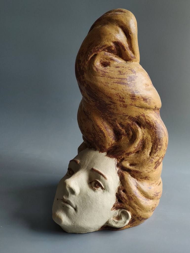Original Art Deco Women Sculpture by Nadiia Otriazha Fedir Bushmanov
