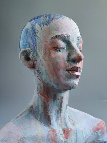 Original Conceptual People Sculpture by Nadiia Otriazha Fedir Bushmanov