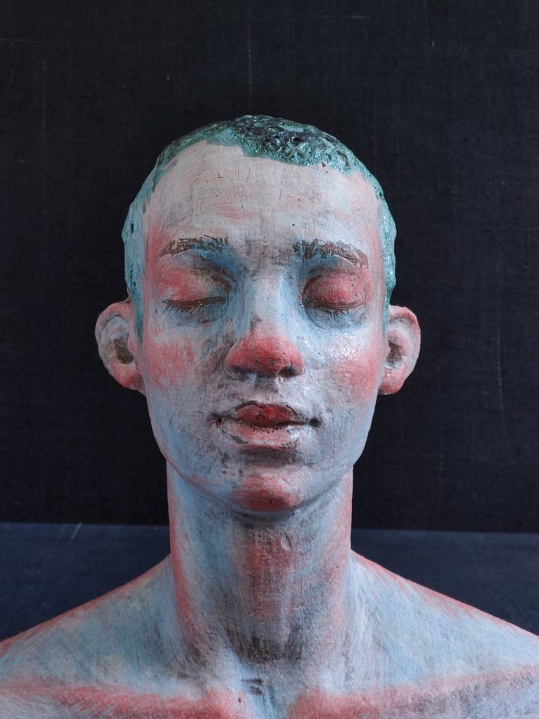 Original Contemporary People Sculpture by Nadiia Otriazha Fedir Bushmanov