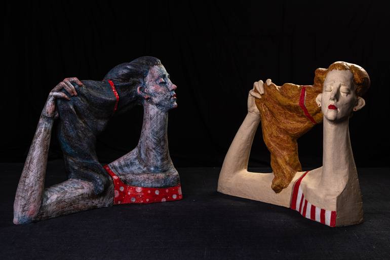 Original Portraiture Women Sculpture by Nadiia Otriazha Fedir Bushmanov