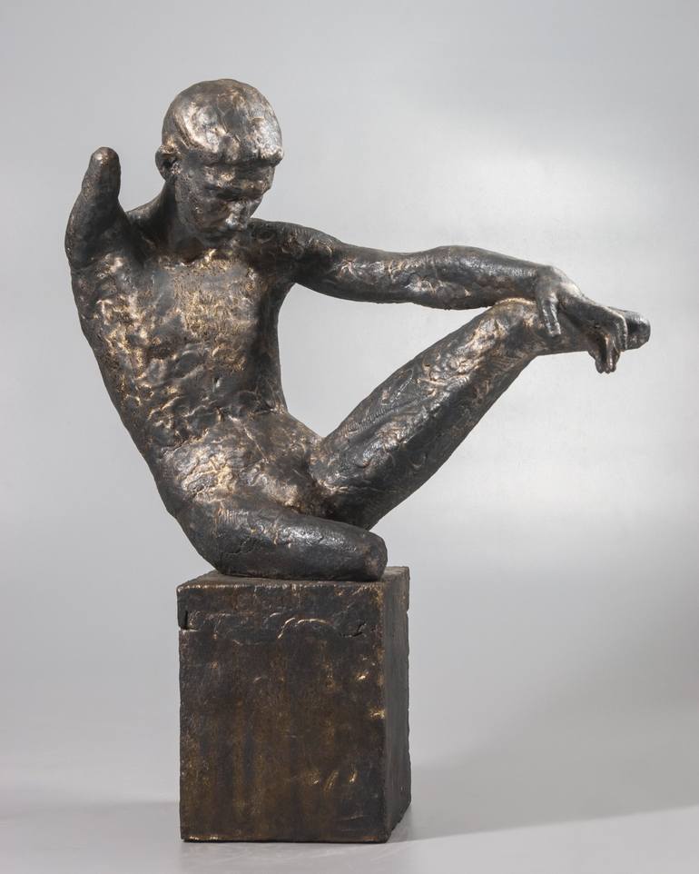 Original Documentary People Sculpture by Nadiia Otriazha Fedir Bushmanov