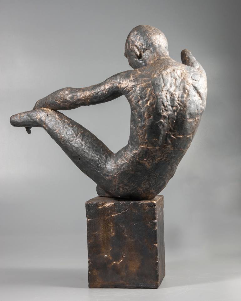 Original Documentary People Sculpture by Nadiia Otriazha Fedir Bushmanov