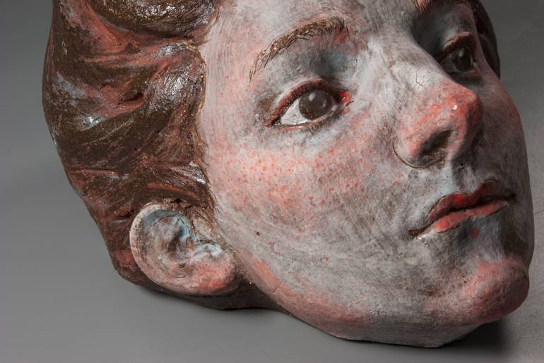 Original Art Deco People Sculpture by Nadiia Otriazha Fedir Bushmanov
