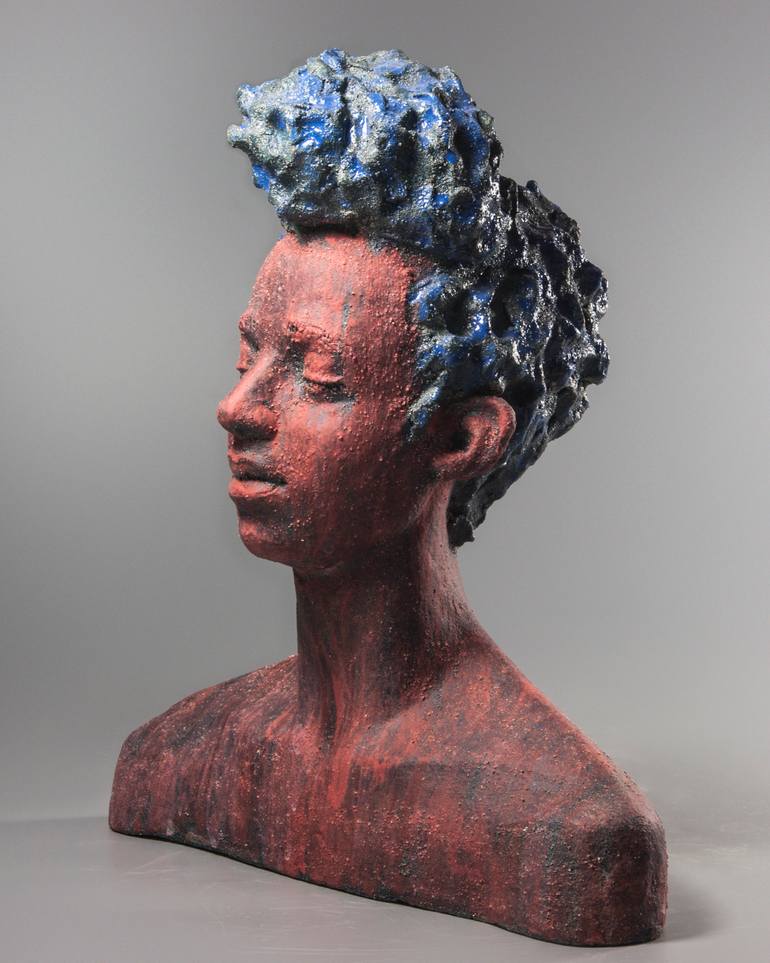 Original Contemporary People Sculpture by Nadiia Otriazha Fedir Bushmanov