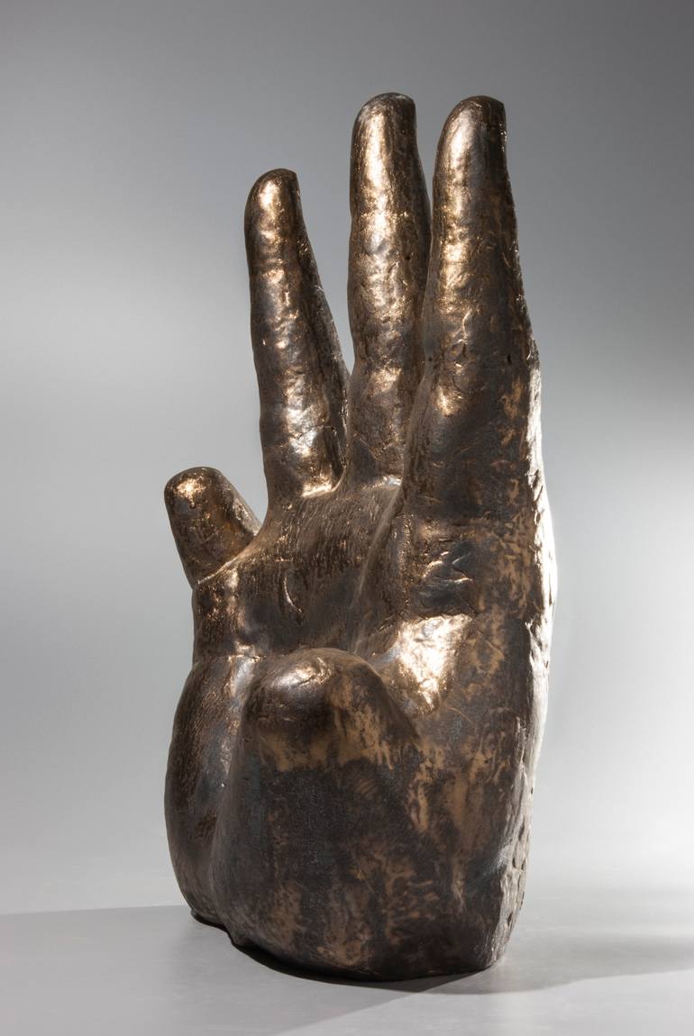 Original Symbolism People Sculpture by Nadiia Otriazha Fedir Bushmanov