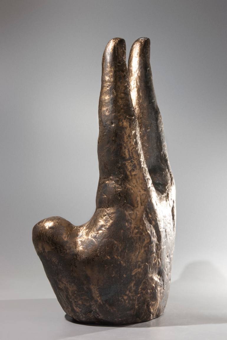 Original Symbolism People Sculpture by Nadiia Otriazha Fedir Bushmanov