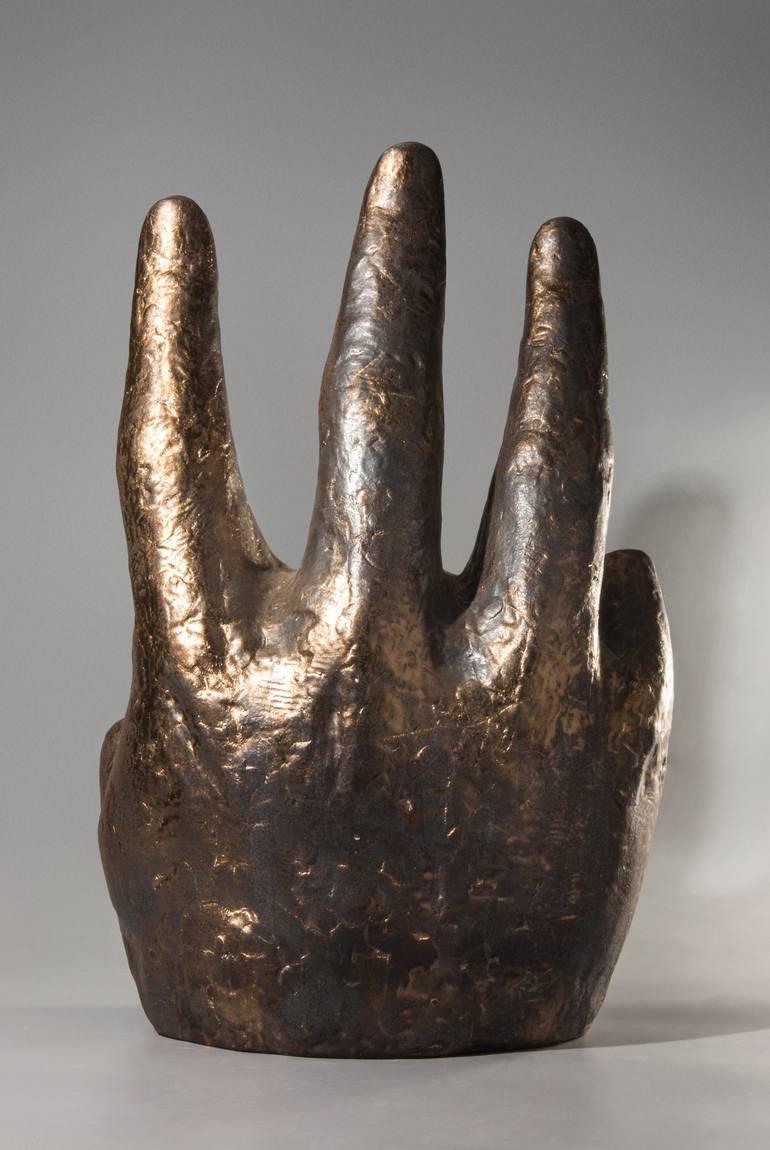 Original Symbolism People Sculpture by Nadiia Otriazha Fedir Bushmanov