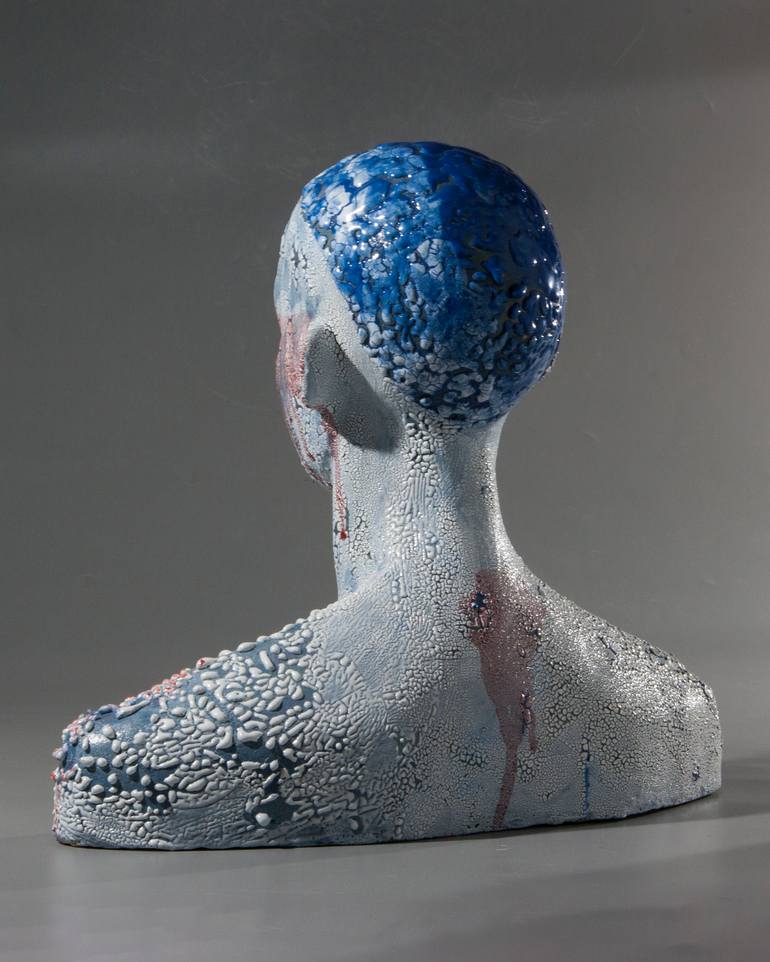 Original Contemporary People Sculpture by Nadiia Otriazha Fedir Bushmanov