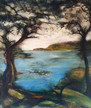 Original Expressionism Landscape Paintings by avalishvili irakli