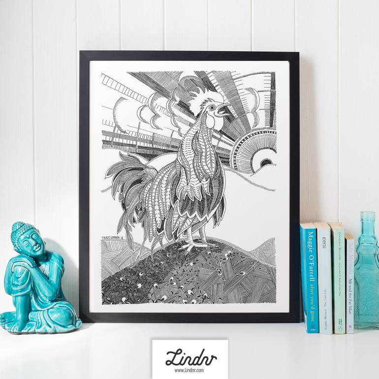 Original Illustration Animal Drawing by Tracy Lindner