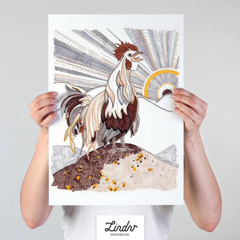 Original Illustration Animal Drawing by Tracy Lindner
