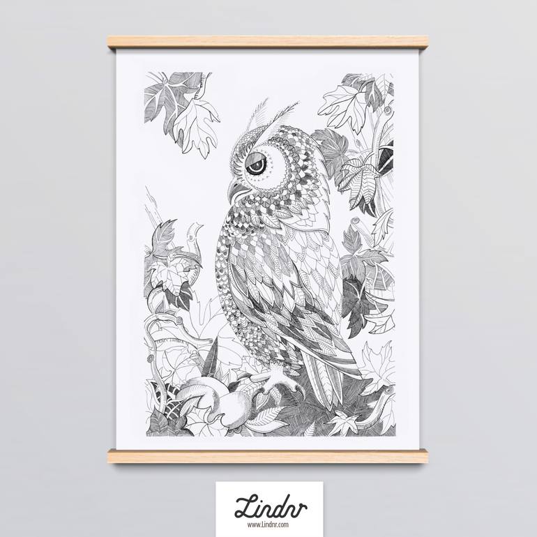 Original Illustration Animal Drawing by Tracy Lindner