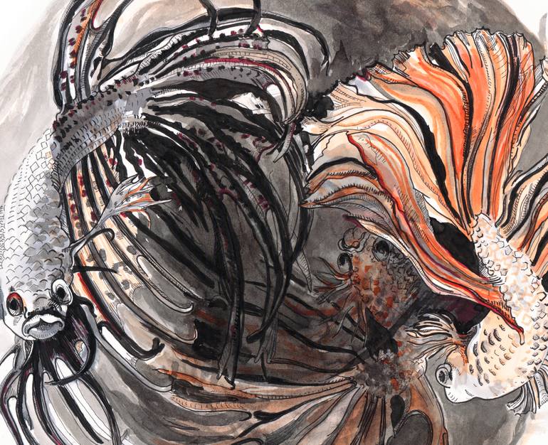 Original Illustration Animal Drawing by Tracy Lindner