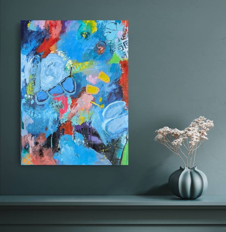 Original Abstract Expressionism Abstract Painting by Russtina Green