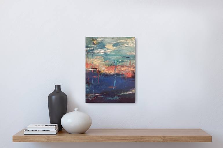 Original Abstract Expressionism Abstract Painting by Russtina Green