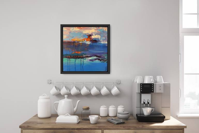 Original Abstract Expressionism Abstract Painting by Russtina Green