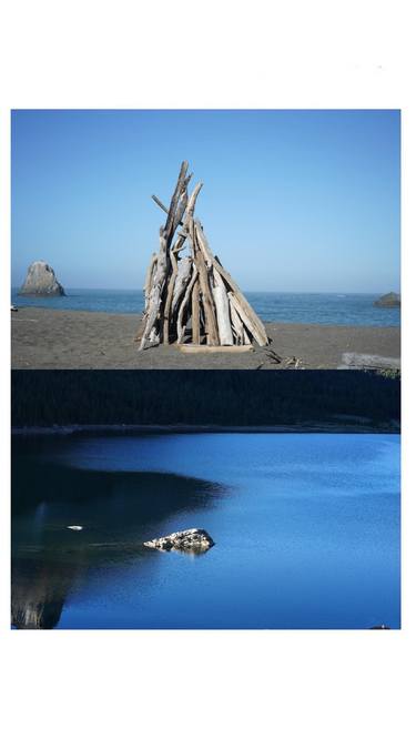 DRIFTWOOD AND BLUE LAKE thumb