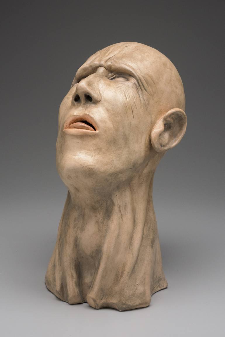 Original Expressionism Men Sculpture by Curtis Frederick