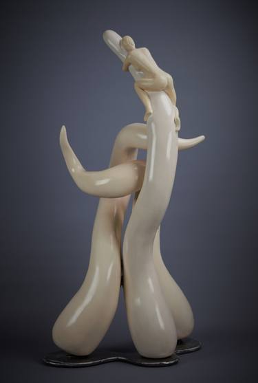 Original Figurative Erotic Sculpture by Curtis Frederick