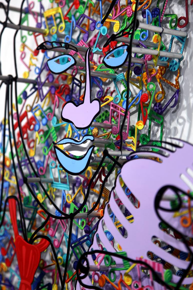 Original Modernism Pop Culture/Celebrity Sculpture by Shay Peled
