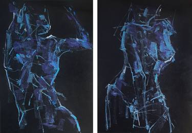 Original Expressionism Body Drawing by Vitaliy Dmytruk 
