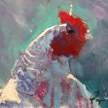 FLAMING ROOSTER by Ron Poznicek