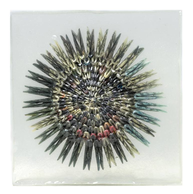 Miniature Stained Paper Wheel - Print