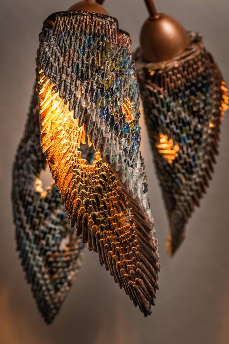 Original Abstract Light Sculpture by Lizzy Knight