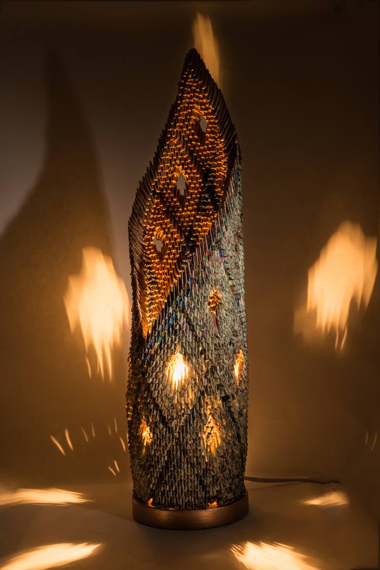 Original Abstract Light Sculpture by Lizzy Knight